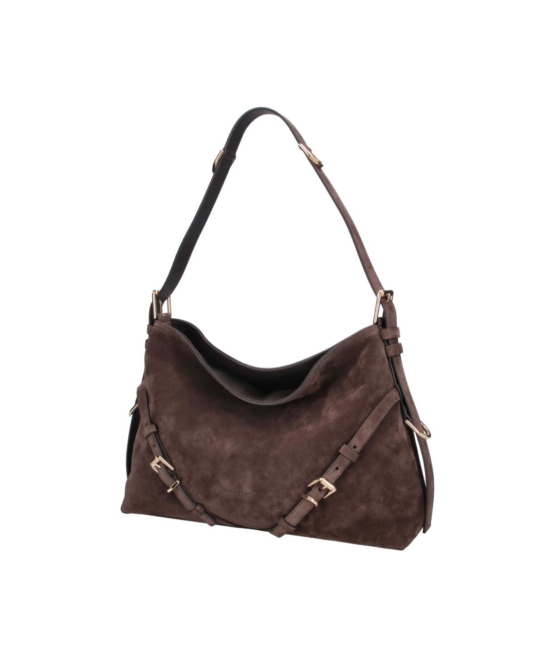 GIVENCHY Коричневая замшевая сумка тоут, фото 2