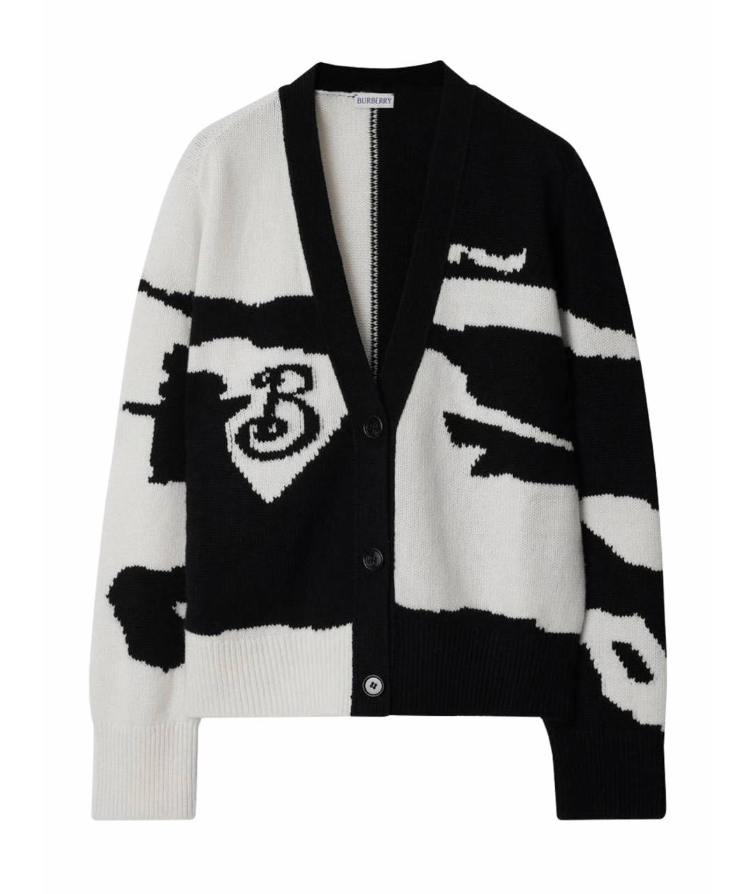 BURBERRY Белый кашемировый кардиган, фото 1