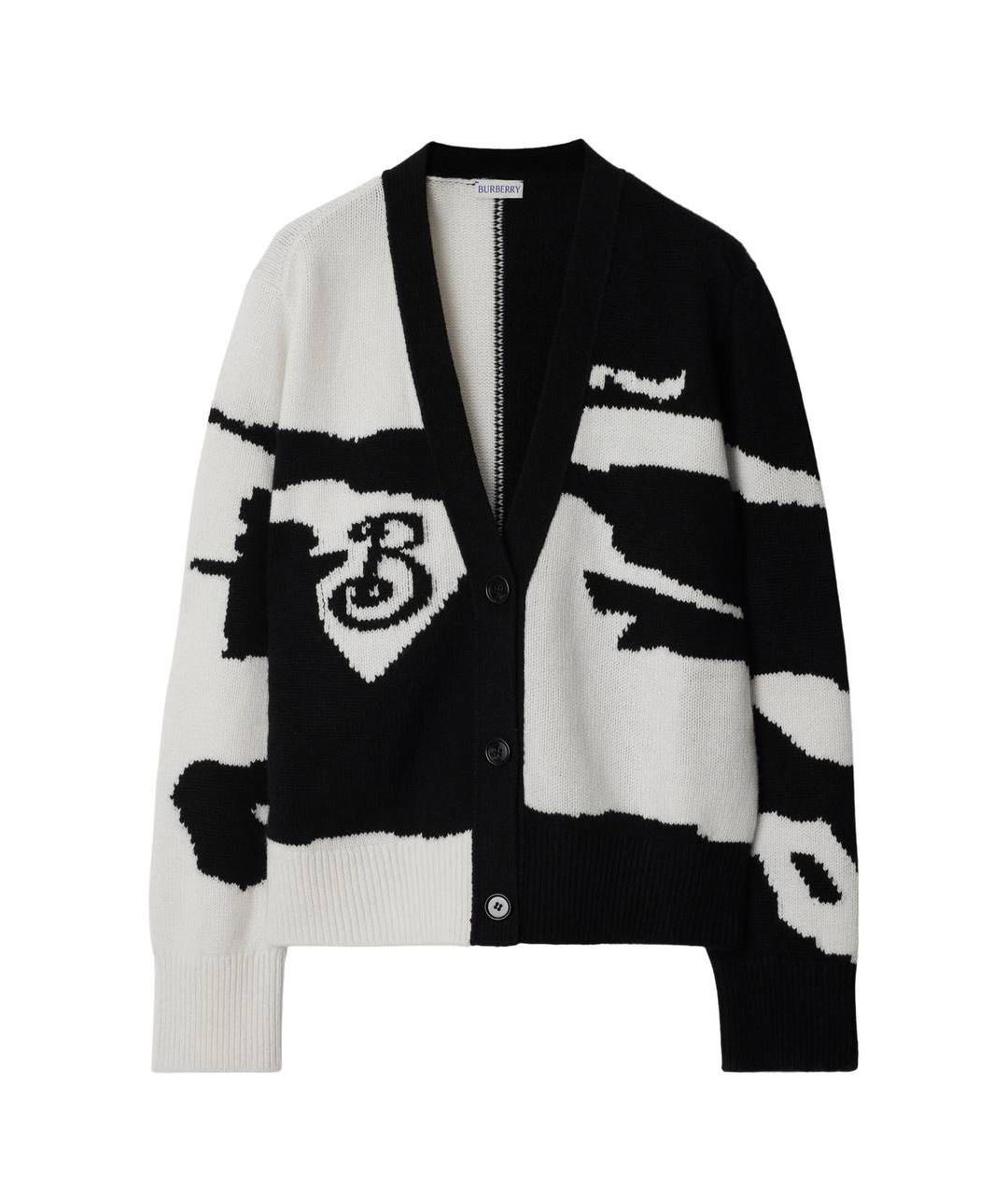 BURBERRY Белый кашемировый кардиган, фото 6