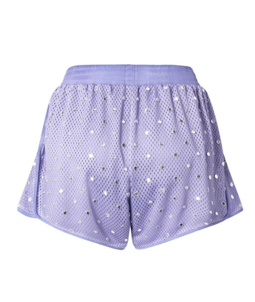 PINKO Фиолетовые полиэстеровые шорты, фото 2