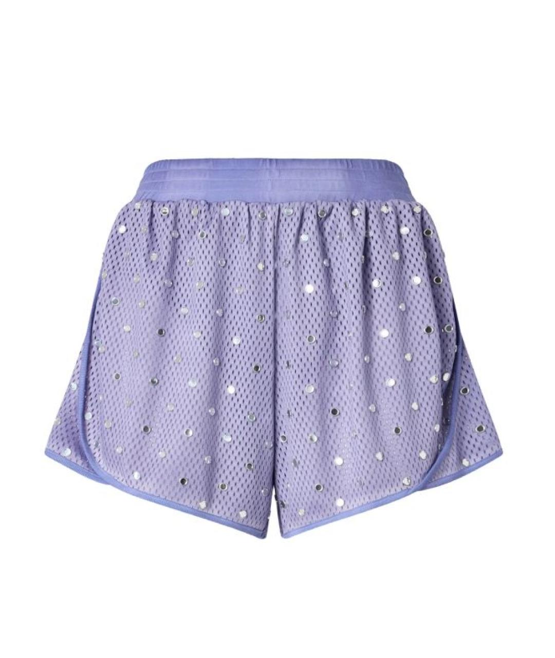 PINKO Фиолетовые полиэстеровые шорты, фото 1