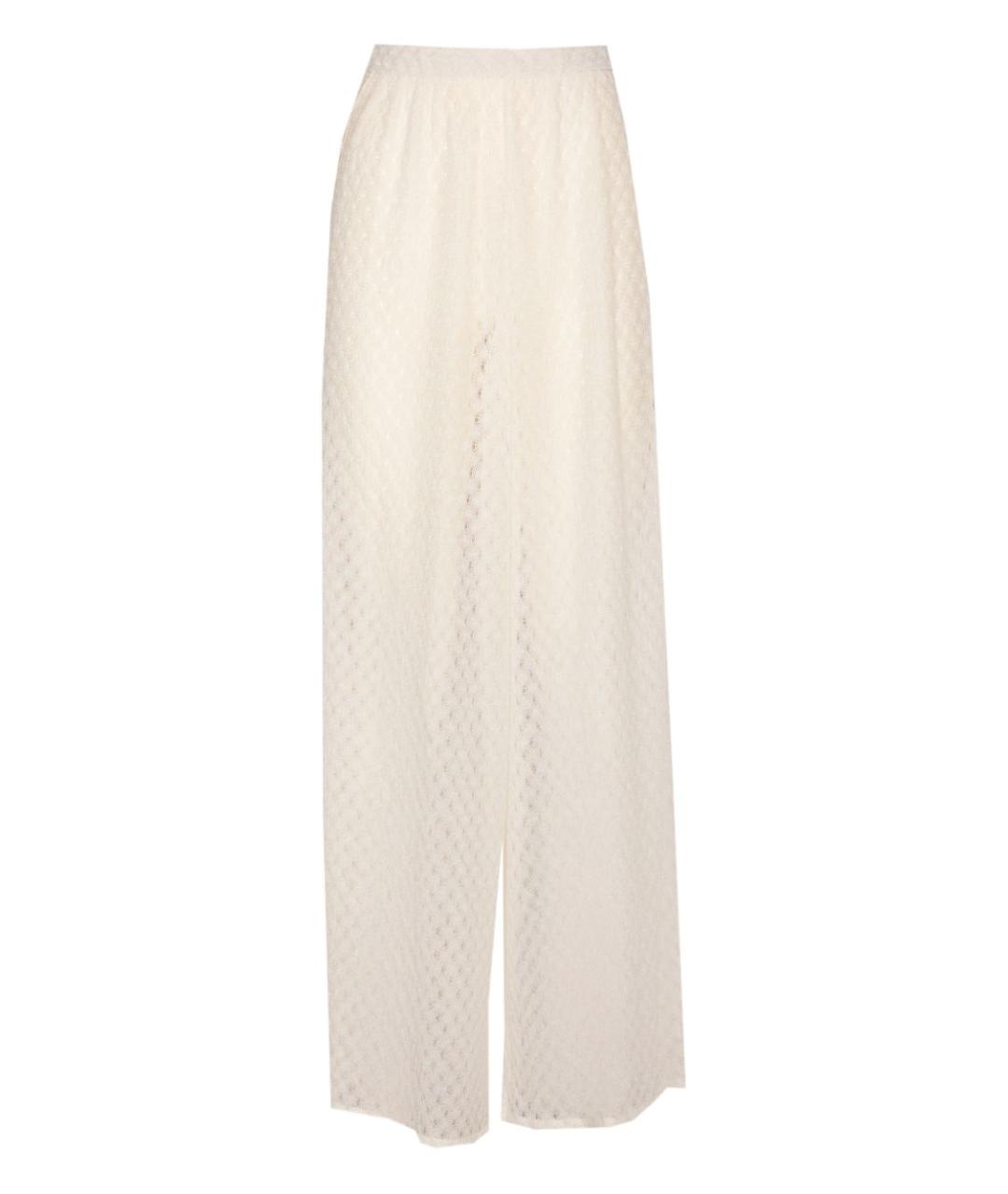 MISSONI Белые прямые брюки, фото 1