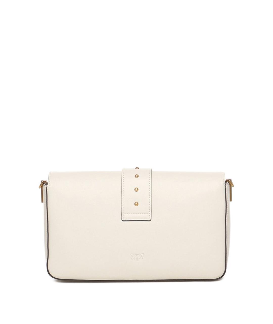 PINKO Белая кожаная сумка через плечо, фото 3