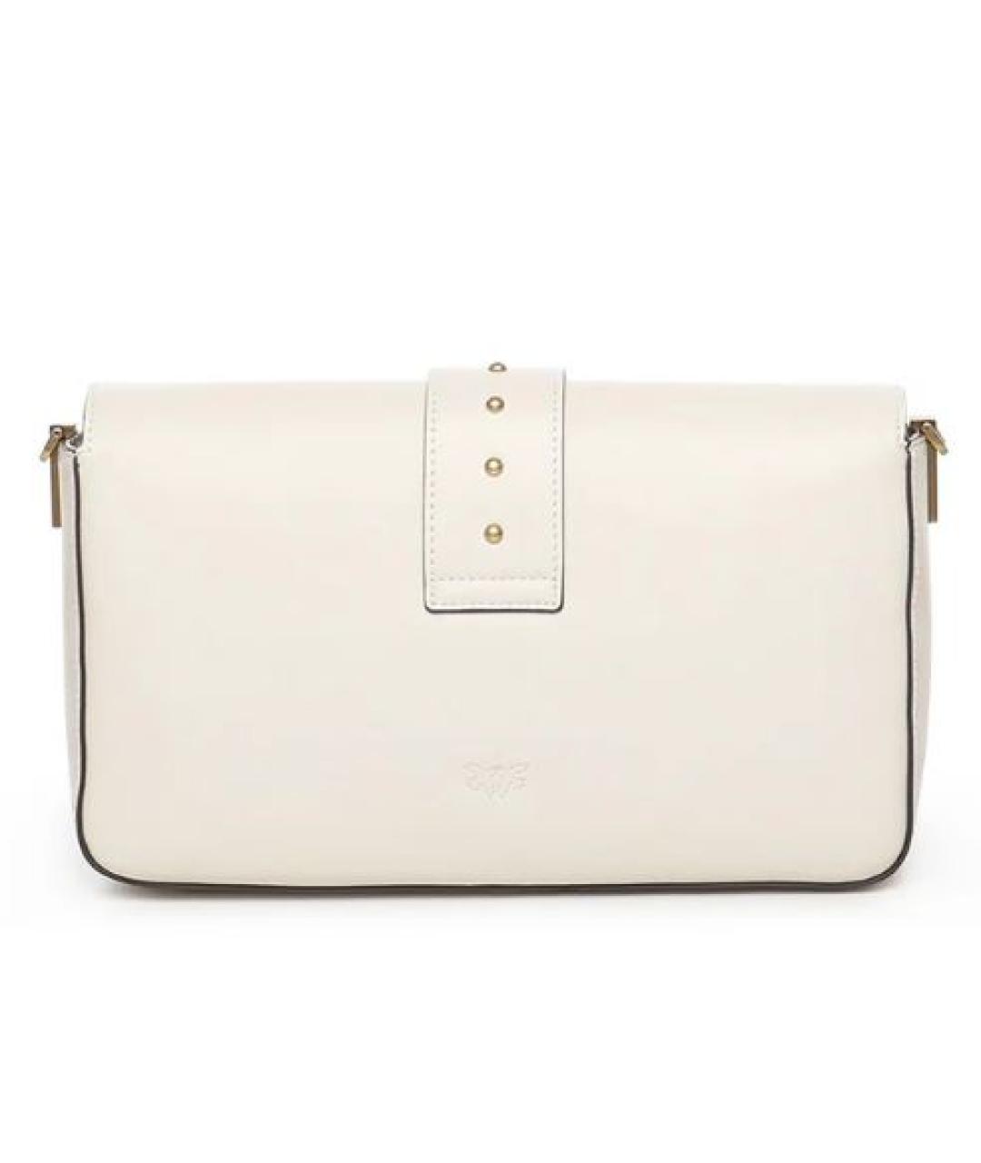 PINKO Белая кожаная сумка через плечо, фото 2