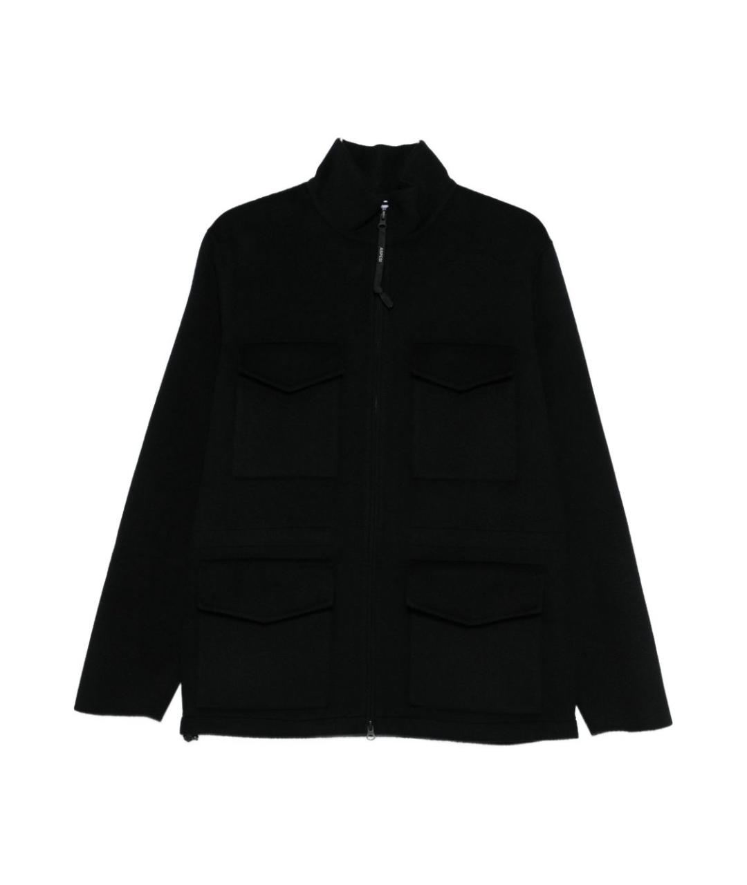 ASPESI Темно-синее шерстяное пальто, фото 1