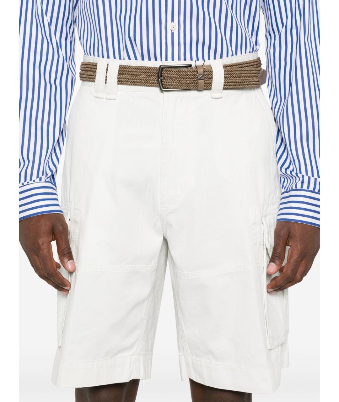 RALPH LAUREN Белые хлопковые шорты, фото 7