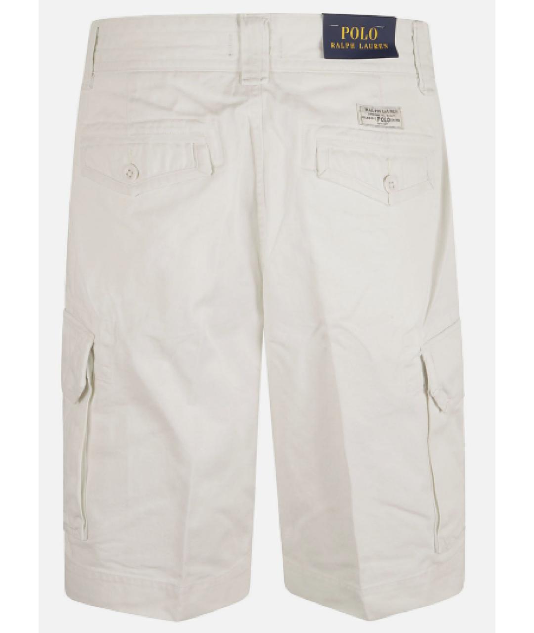 RALPH LAUREN Белые хлопковые шорты, фото 2