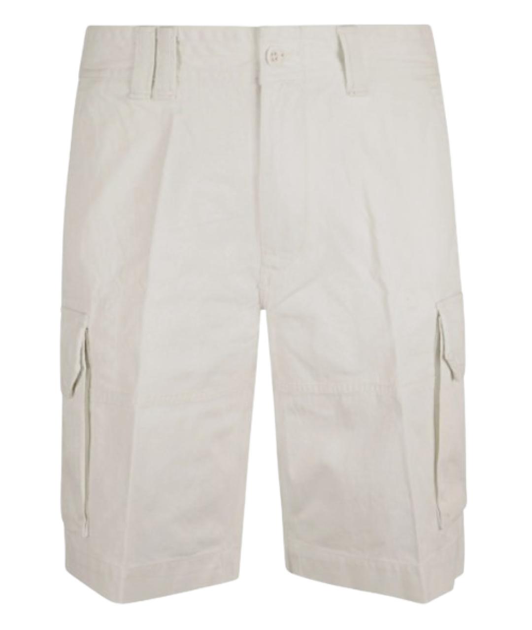 RALPH LAUREN Белые хлопковые шорты, фото 1