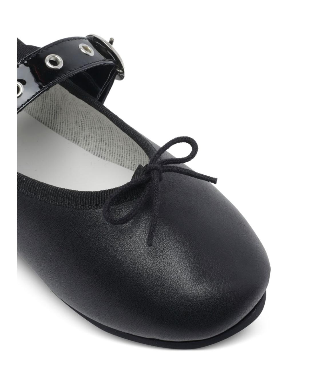 REPETTO Черные кожаные балетки, фото 4