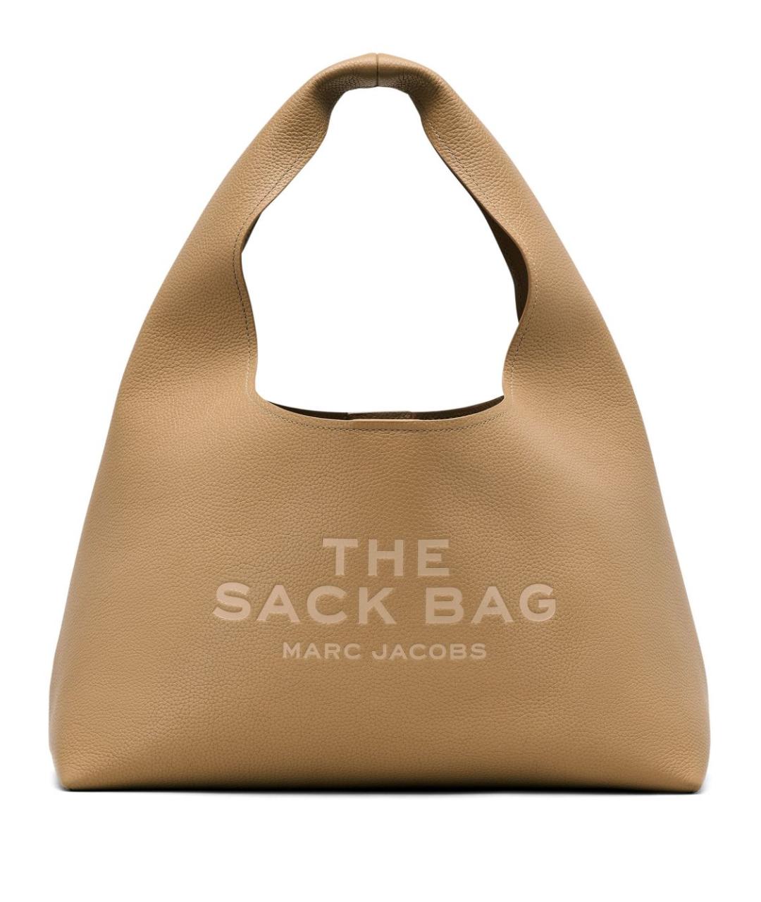 MARC JACOBS Бежевая кожаная сумка с короткими ручками, фото 1