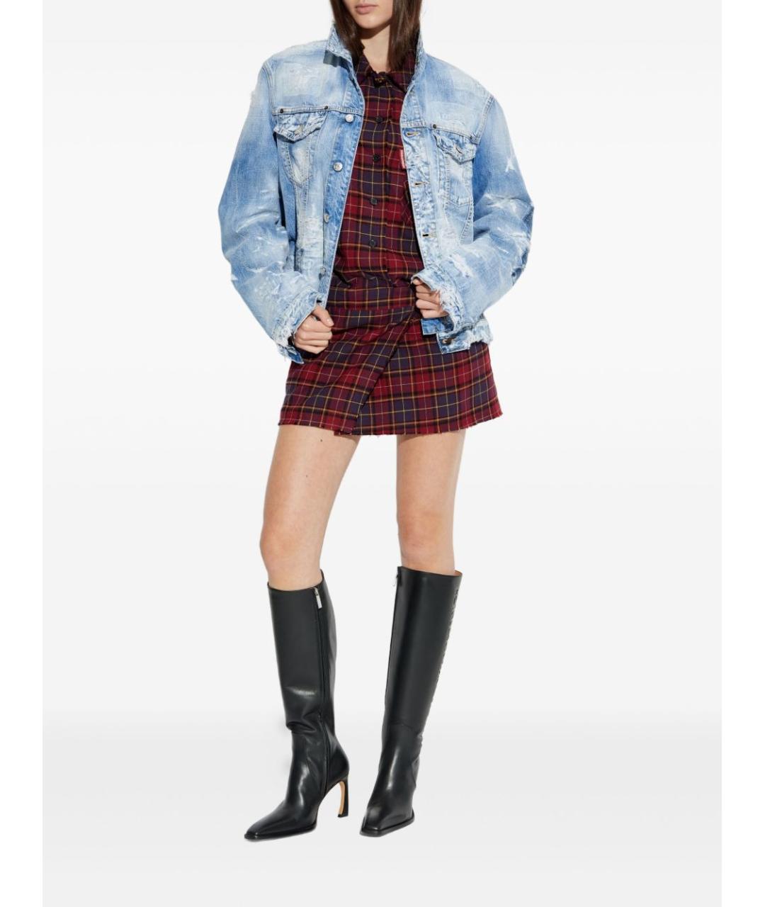 OFF-WHITE Мульти хлопковое повседневное платье, фото 2