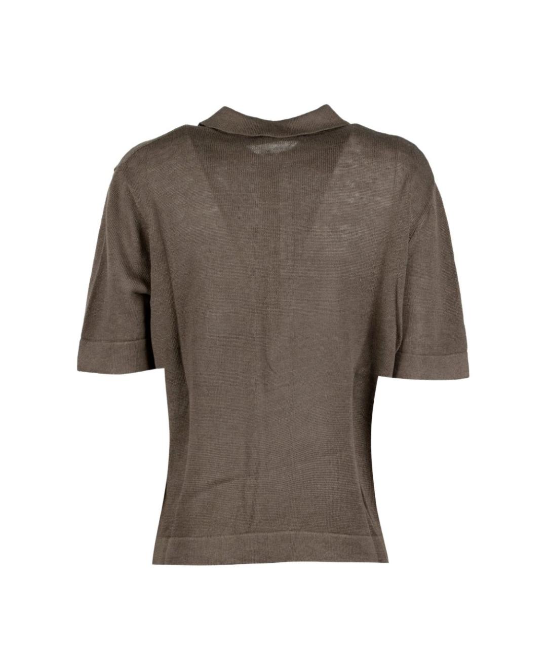 SEVENTY Зеленая хлопковая футболка, фото 2