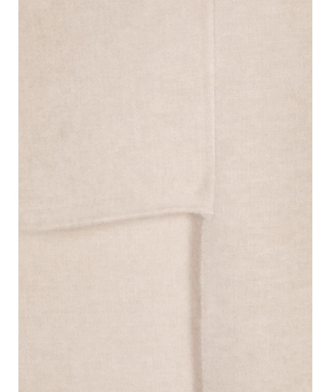 BRUNELLO CUCINELLI Бежевый шарф, фото 2