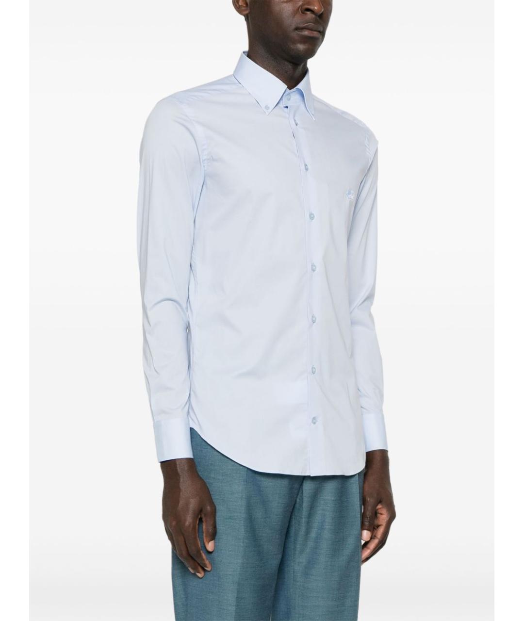 ETRO Голубая кэжуал рубашка, фото 3