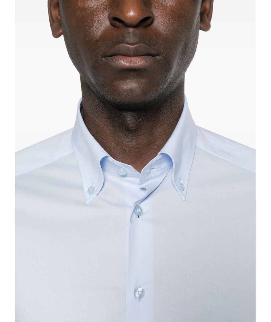 ETRO Голубая кэжуал рубашка, фото 2