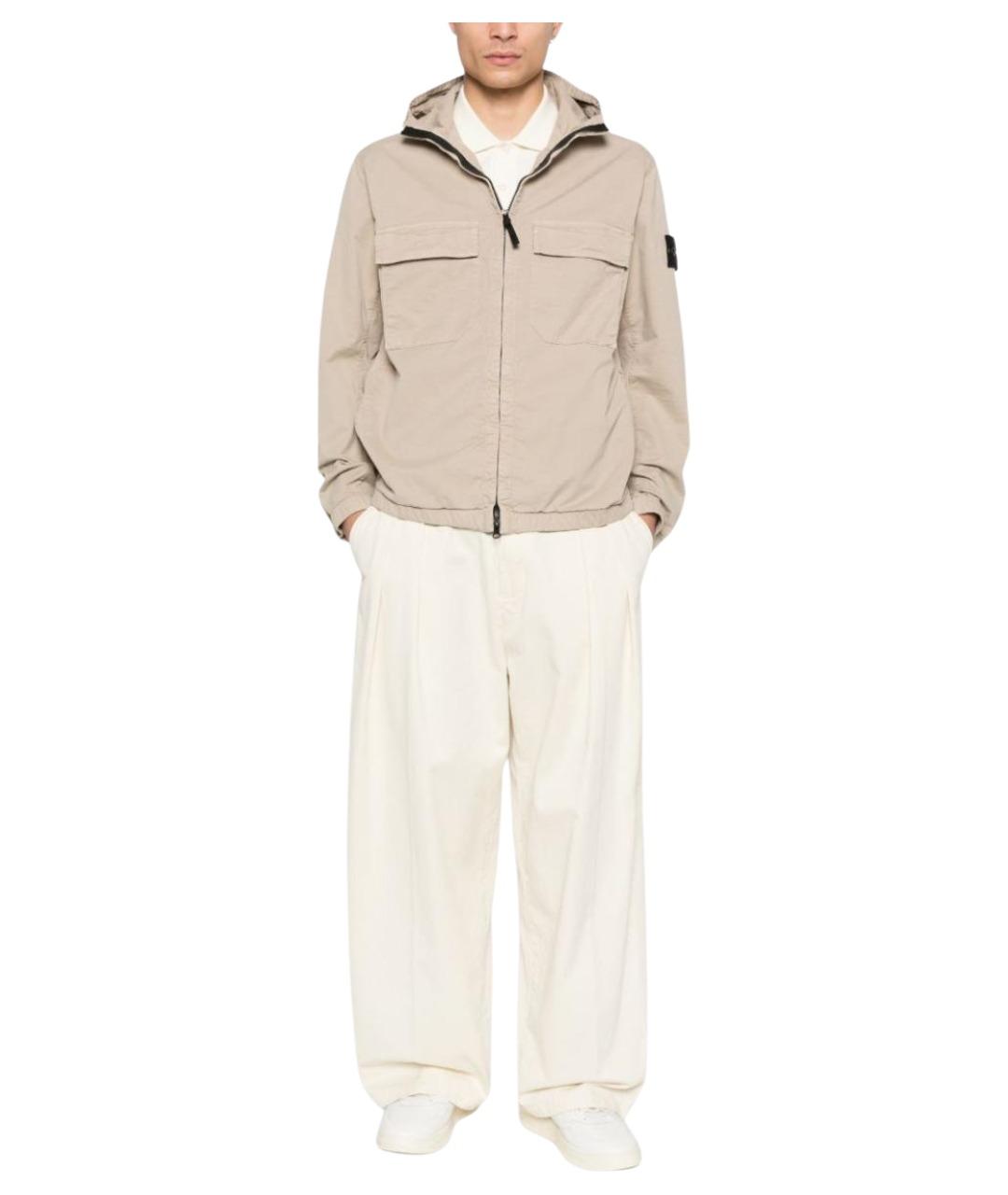 STONE ISLAND Бежевая куртка, фото 5
