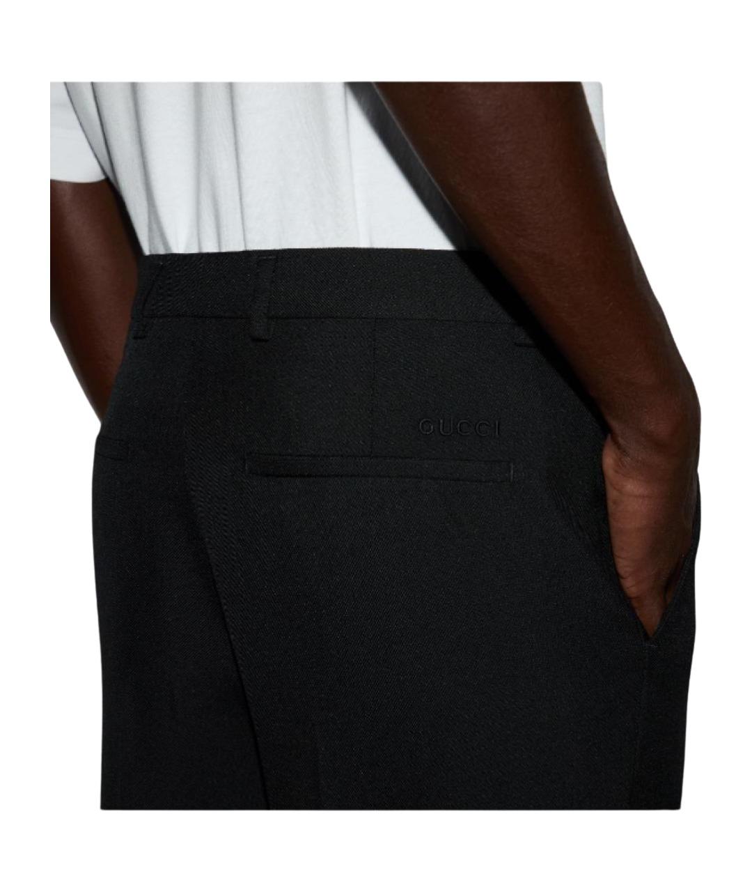 GUCCI Черные повседневные брюки, фото 7