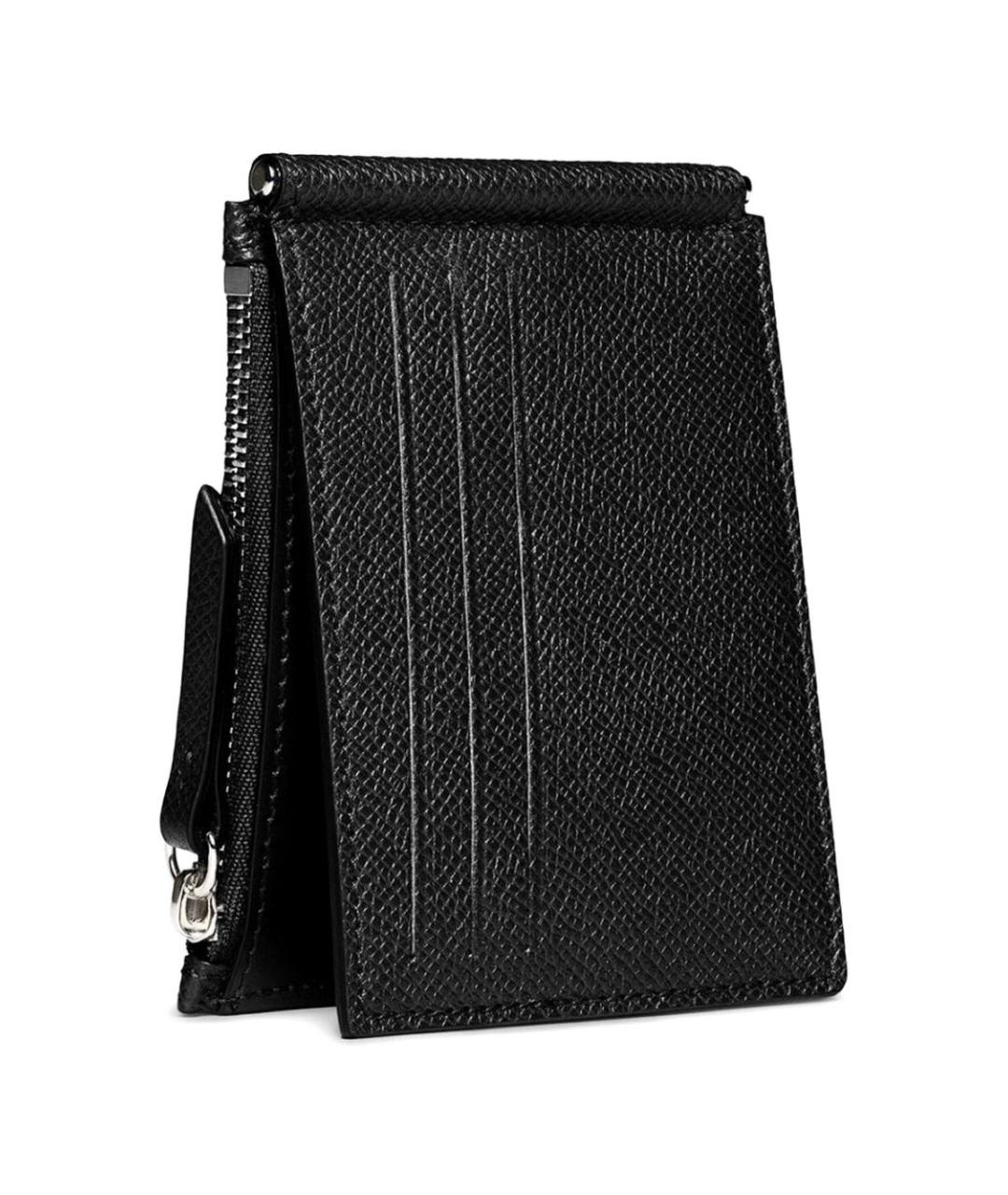 MAISON MARGIELA Черный кожаный кошелек, фото 4