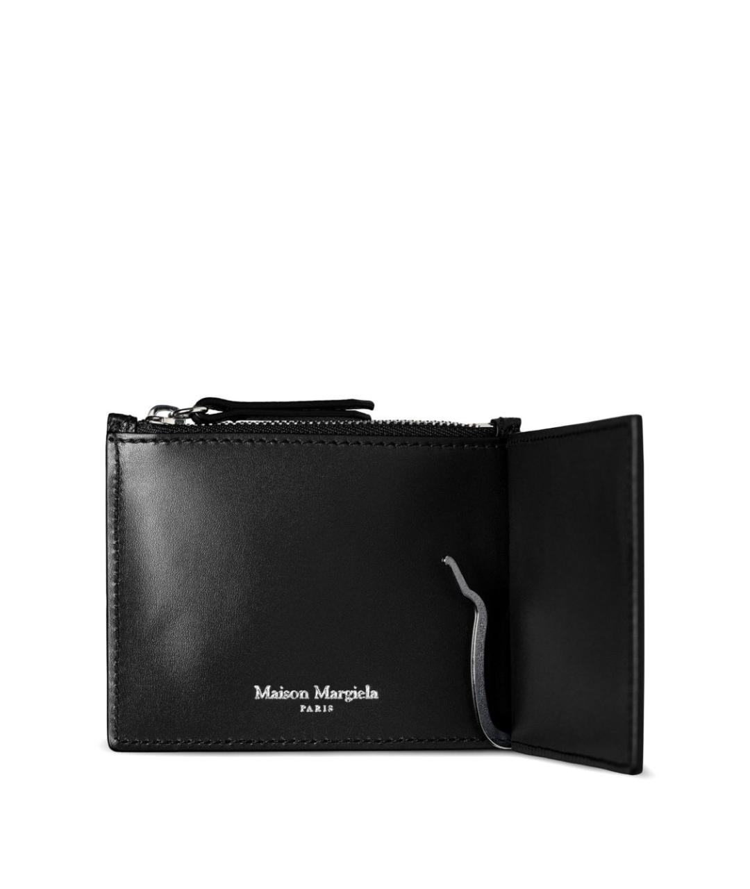 MAISON MARGIELA Черный кожаный кошелек, фото 1