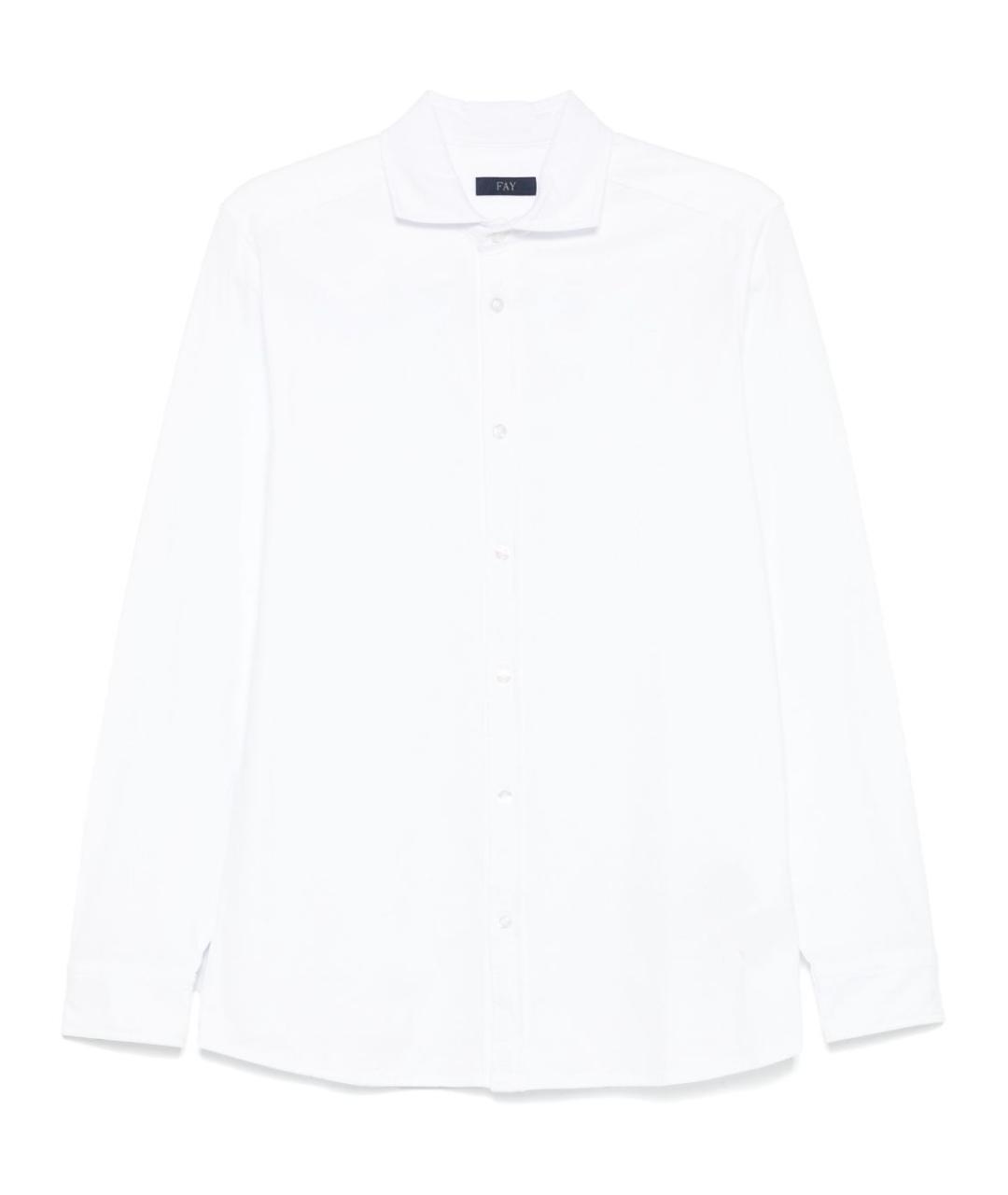FAY Белая хлопковая кэжуал рубашка, фото 1