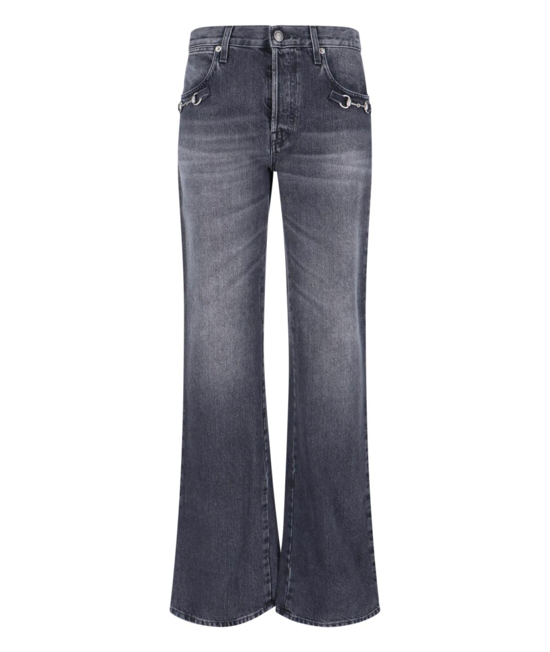 GUCCI Серые джинсы клеш, фото 1