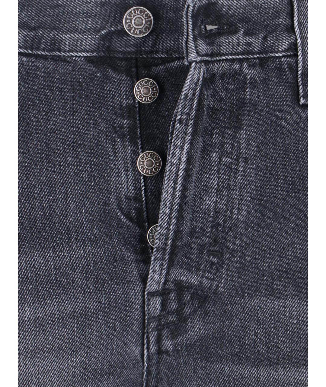 GUCCI Серые джинсы клеш, фото 5