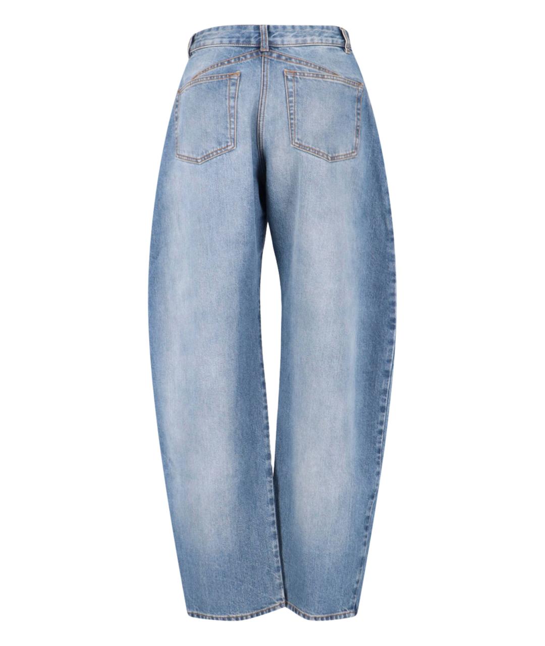 ALAIA Синие хлопковые прямые джинсы, фото 2
