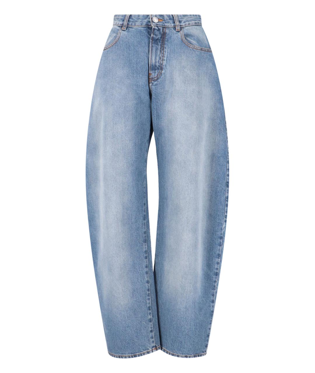 ALAIA Синие хлопковые прямые джинсы, фото 1