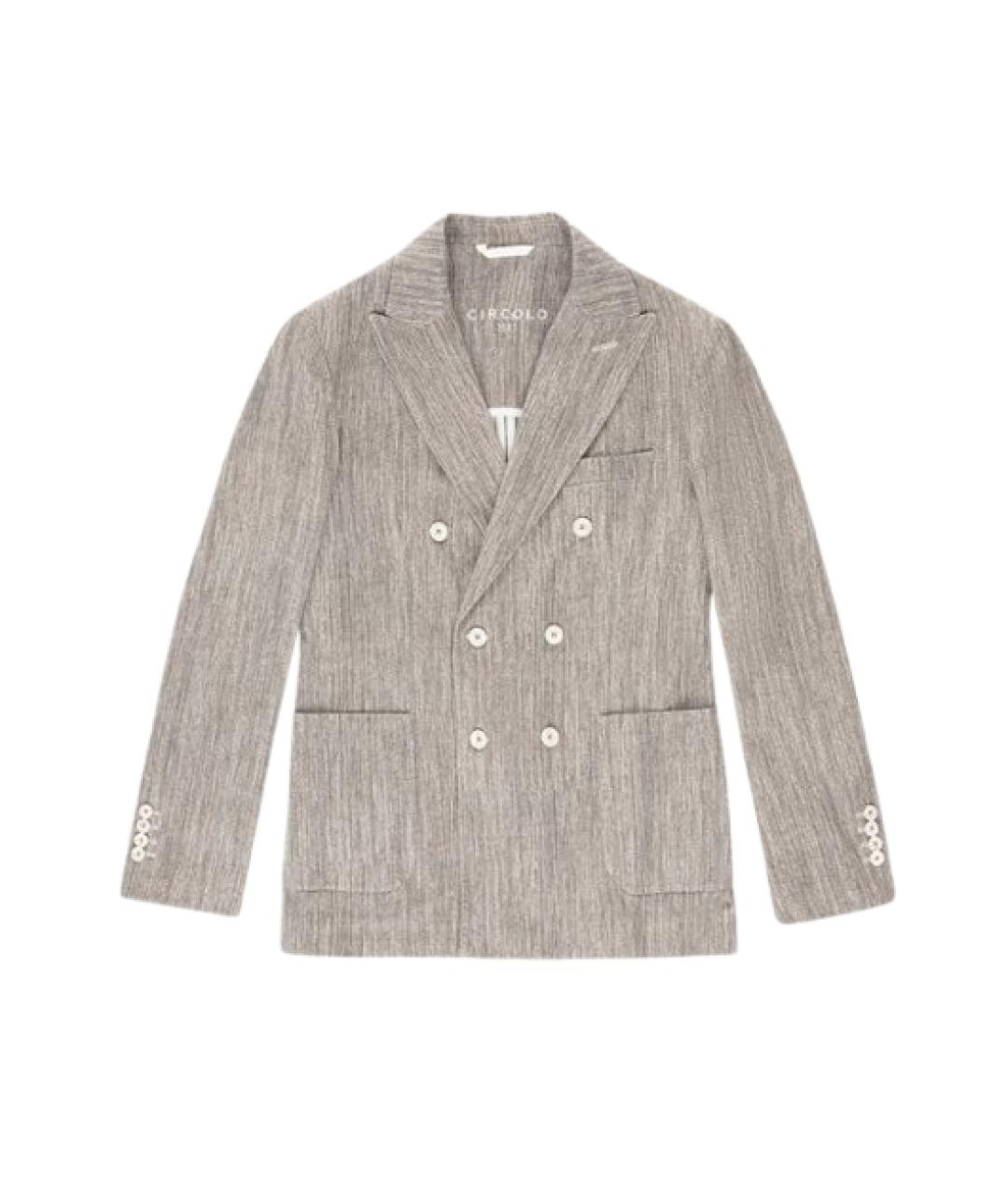 CIRCOLO 1901 Хаки хлопко-эластановый пиджак, фото 1