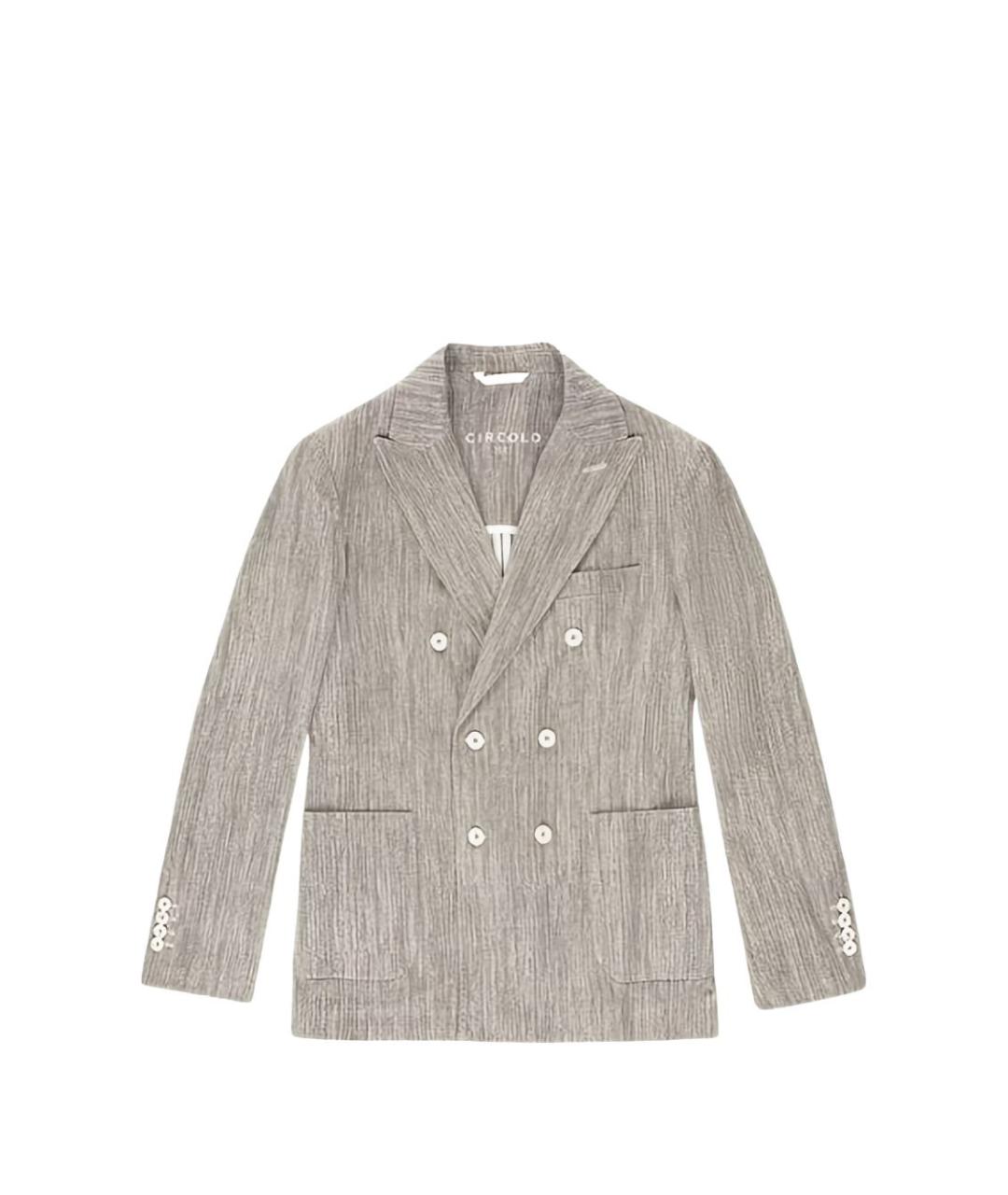 CIRCOLO 1901 Хаки хлопко-эластановый пиджак, фото 3