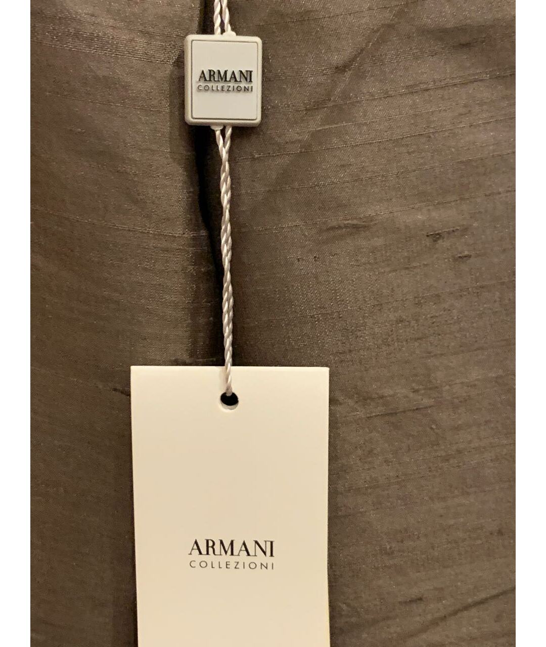 ARMANI COLLEZIONI Коричневые прямые брюки, фото 3