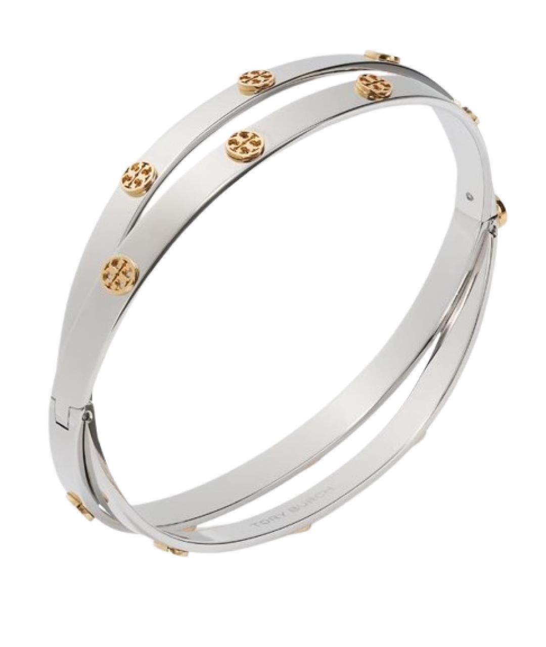 TORY BURCH Серебрянный латунный браслет, фото 2