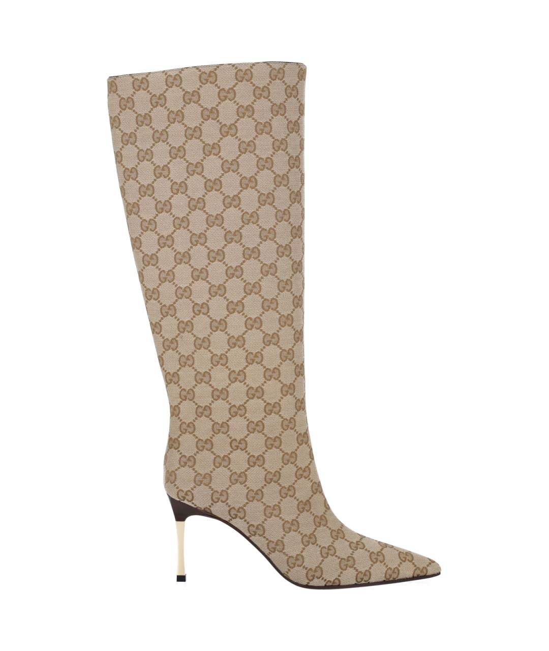 GUCCI Бежевые сапоги, фото 1