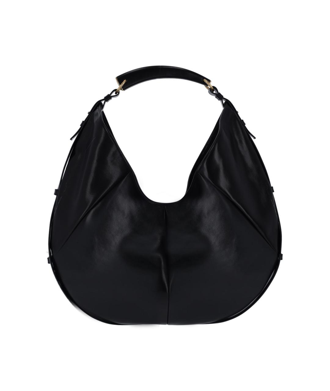 SAINT LAURENT Черная кожаная сумка через плечо, фото 1