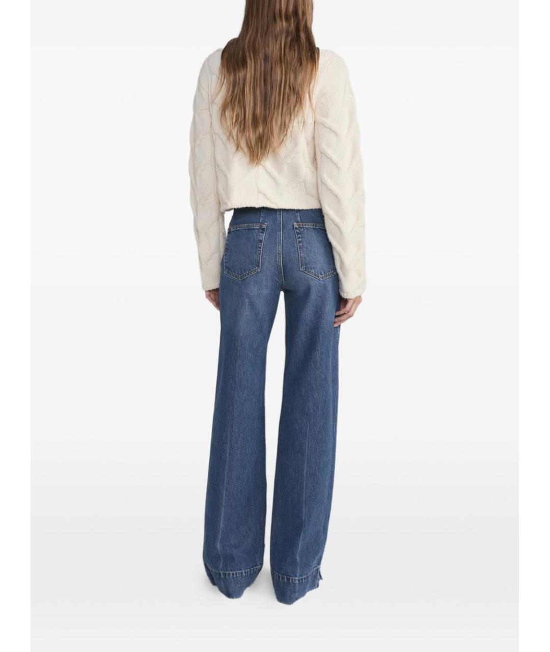 FRAME Синие прямые джинсы, фото 3