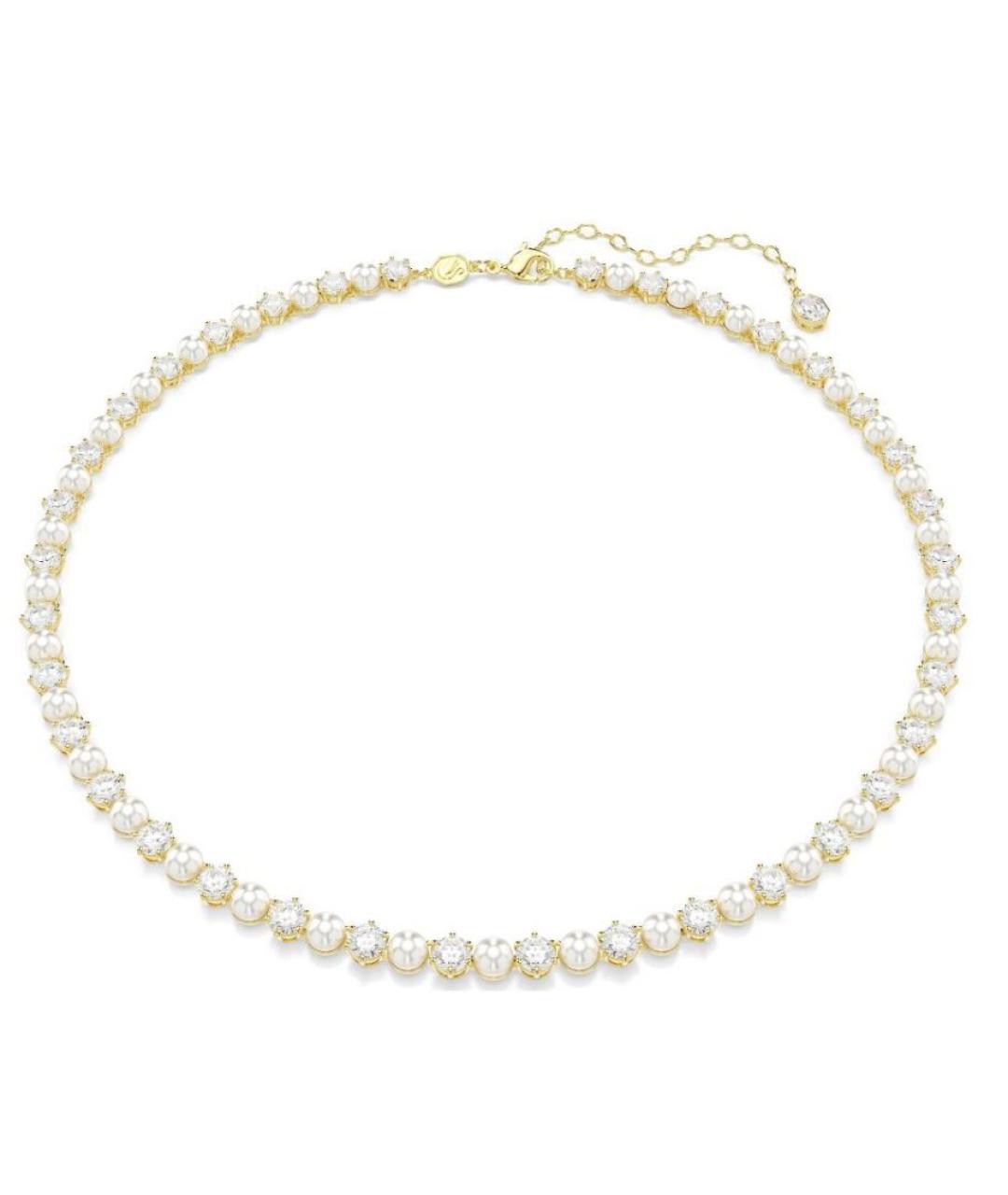 SWAROVSKI Золотое металлическое колье, фото 1