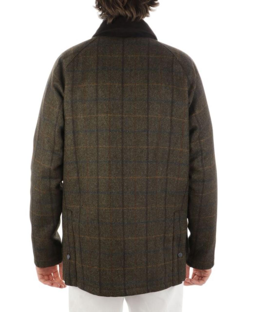 BARBOUR Коричневая шерстяная куртка, фото 3