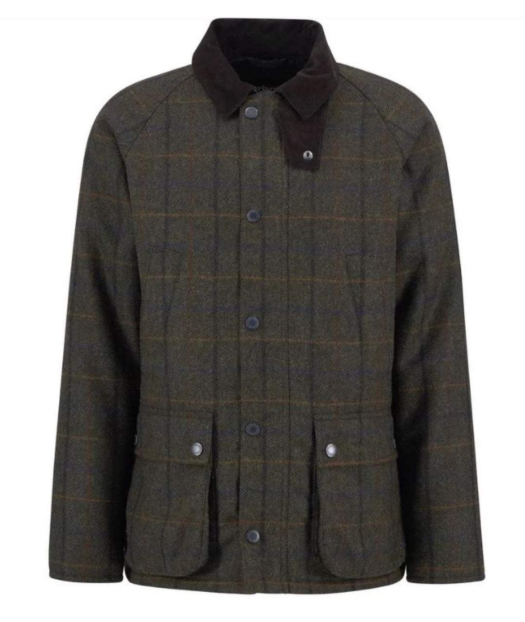 BARBOUR Коричневая шерстяная куртка, фото 1