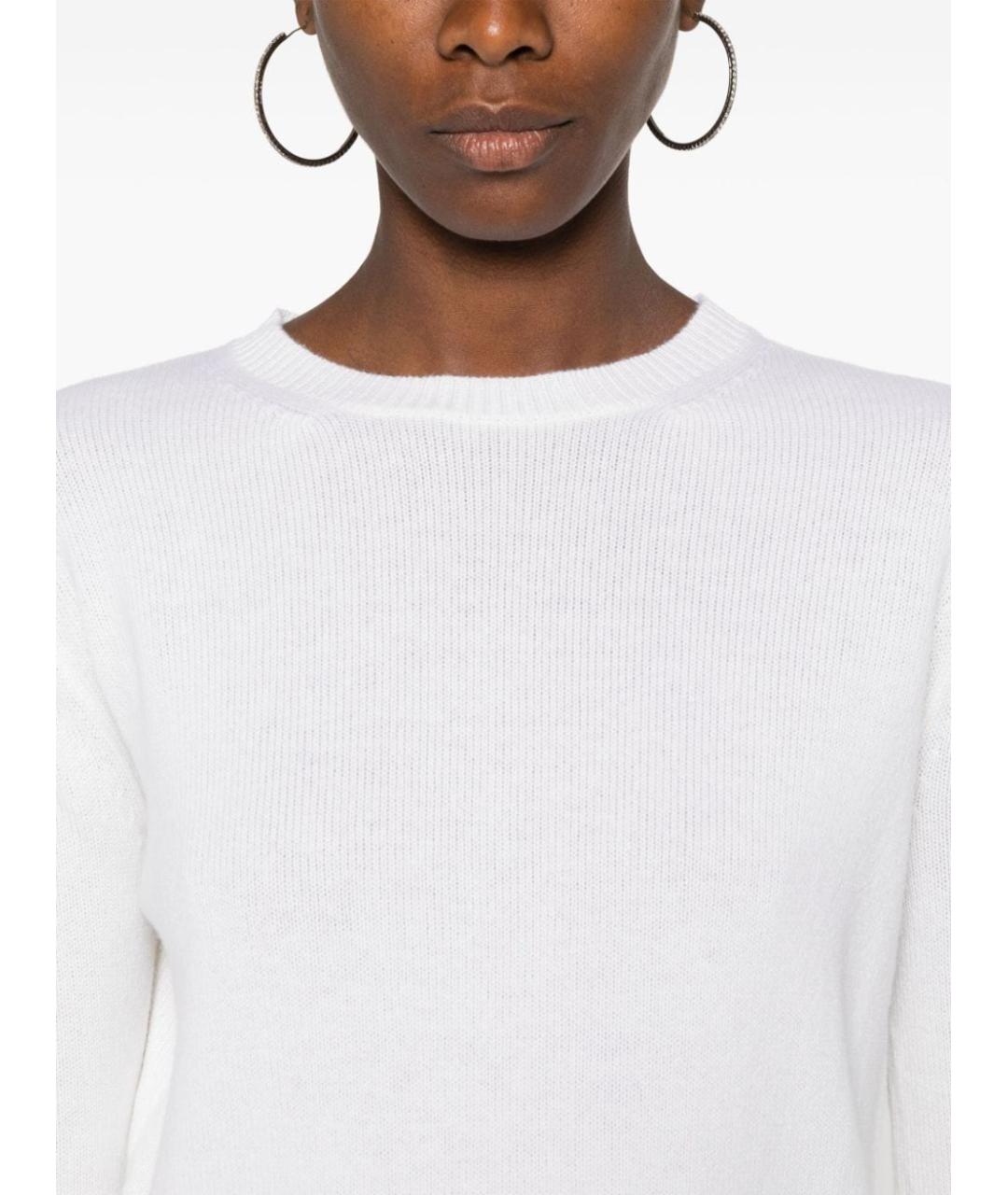 MAX MARA Белый шерстяной джемпер / свитер, фото 3