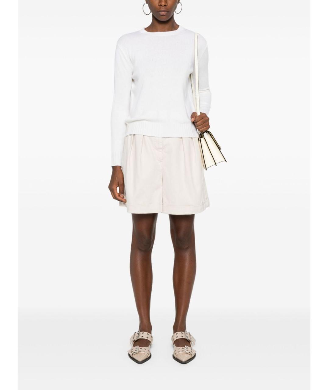 MAX MARA Белый шерстяной джемпер / свитер, фото 5