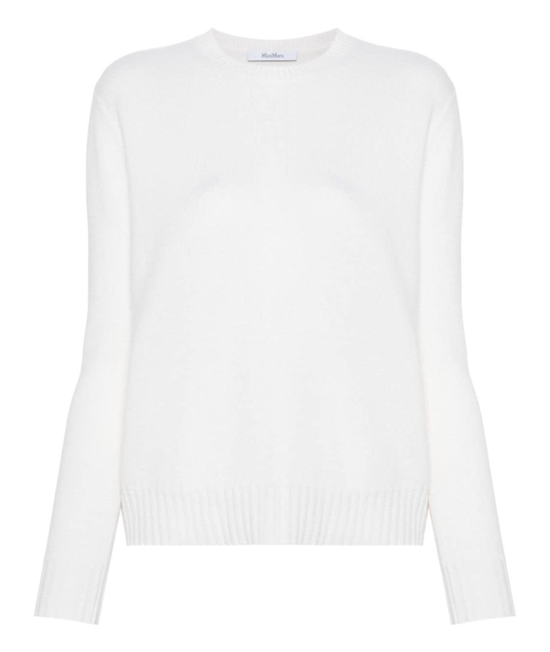 MAX MARA Белый шерстяной джемпер / свитер, фото 1