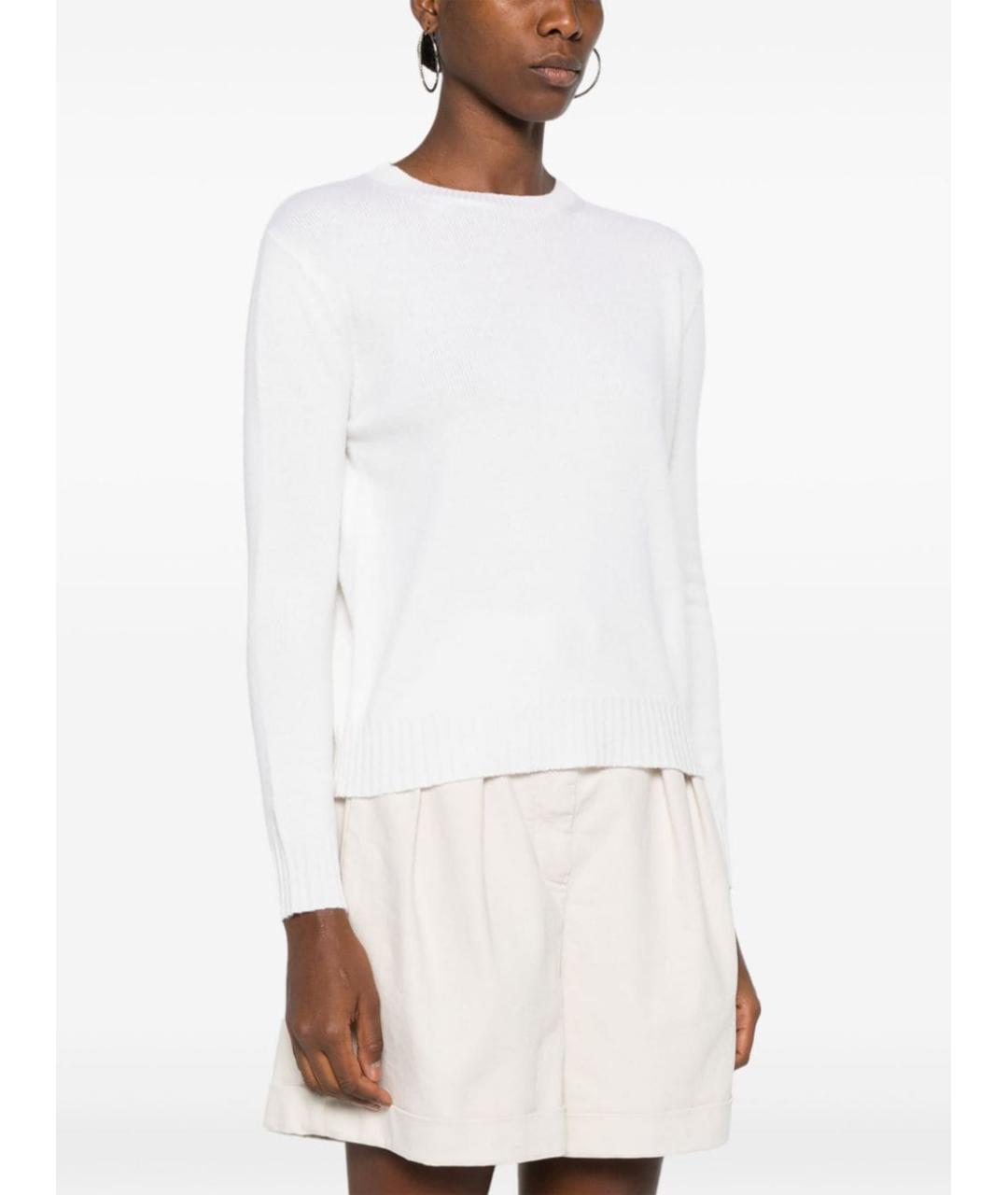 MAX MARA Белый шерстяной джемпер / свитер, фото 4