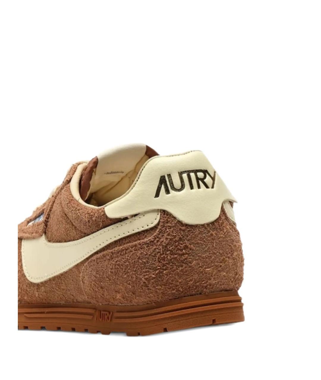 AUTRY Коричневые замшевые кроссовки, фото 2