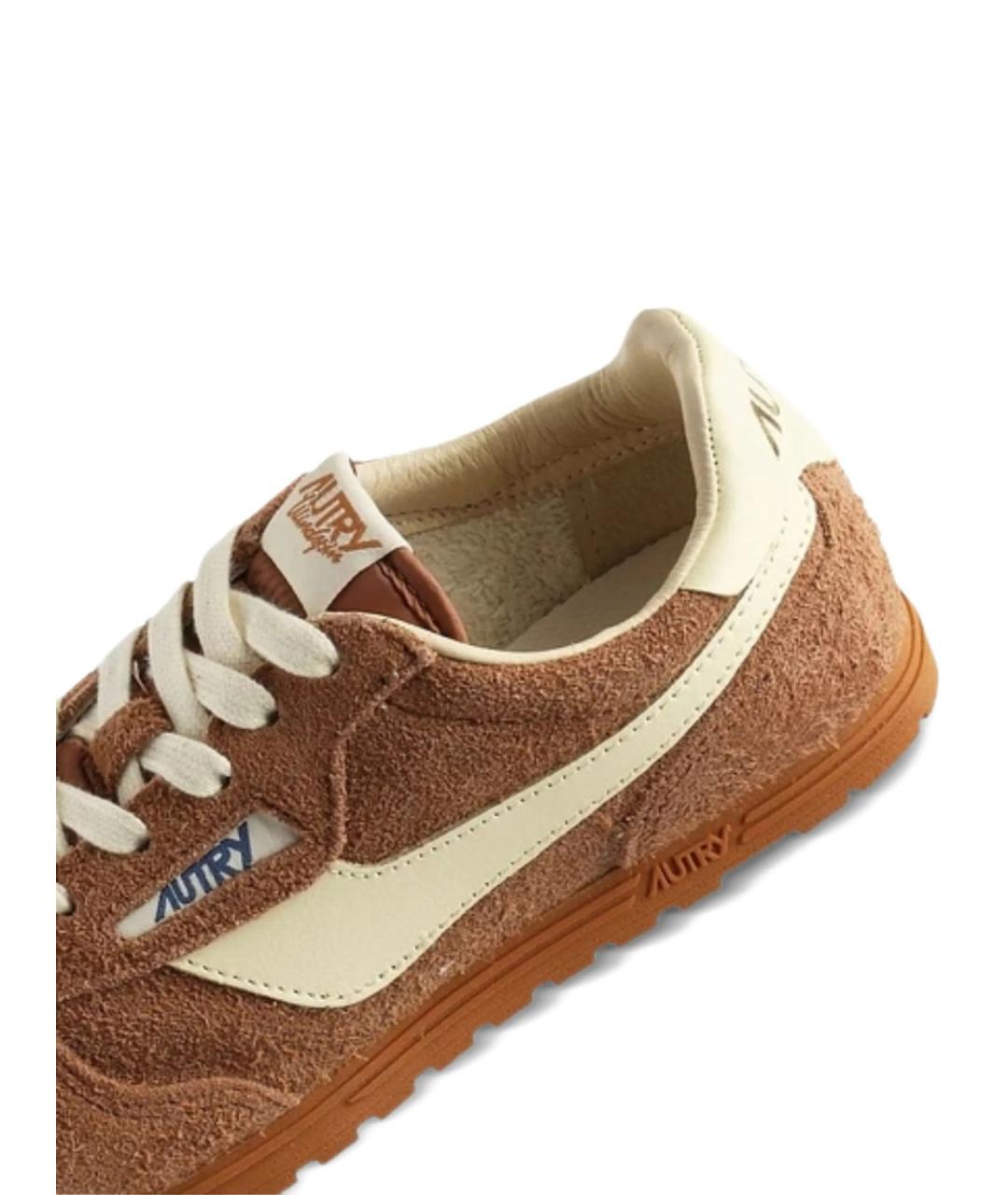 AUTRY Коричневые замшевые кроссовки, фото 3