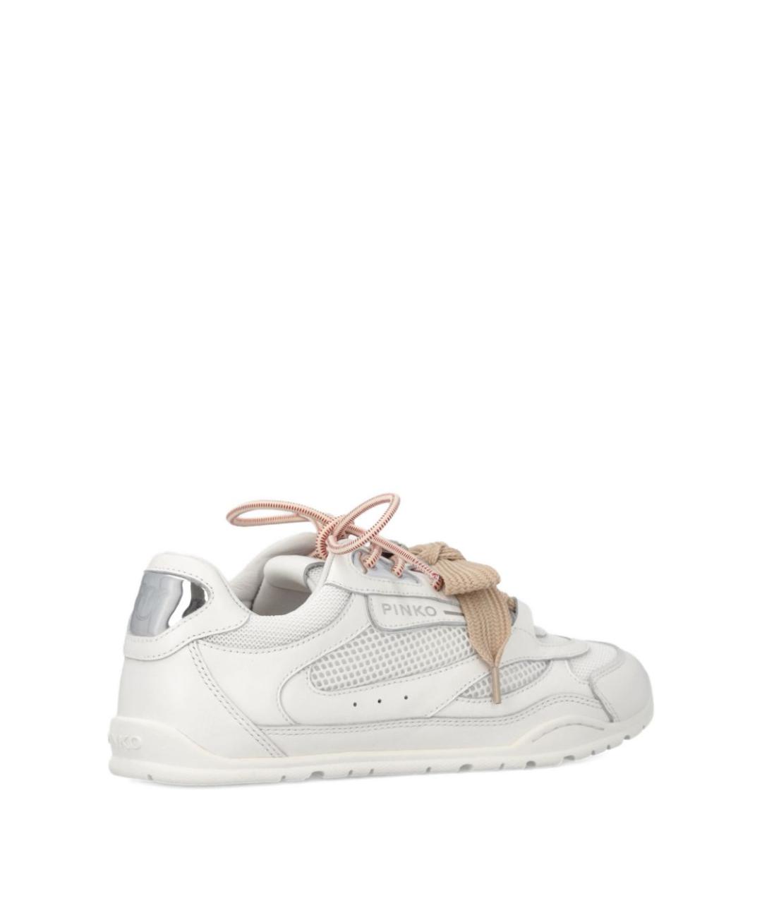 PINKO Белые кожаные кроссовки, фото 2
