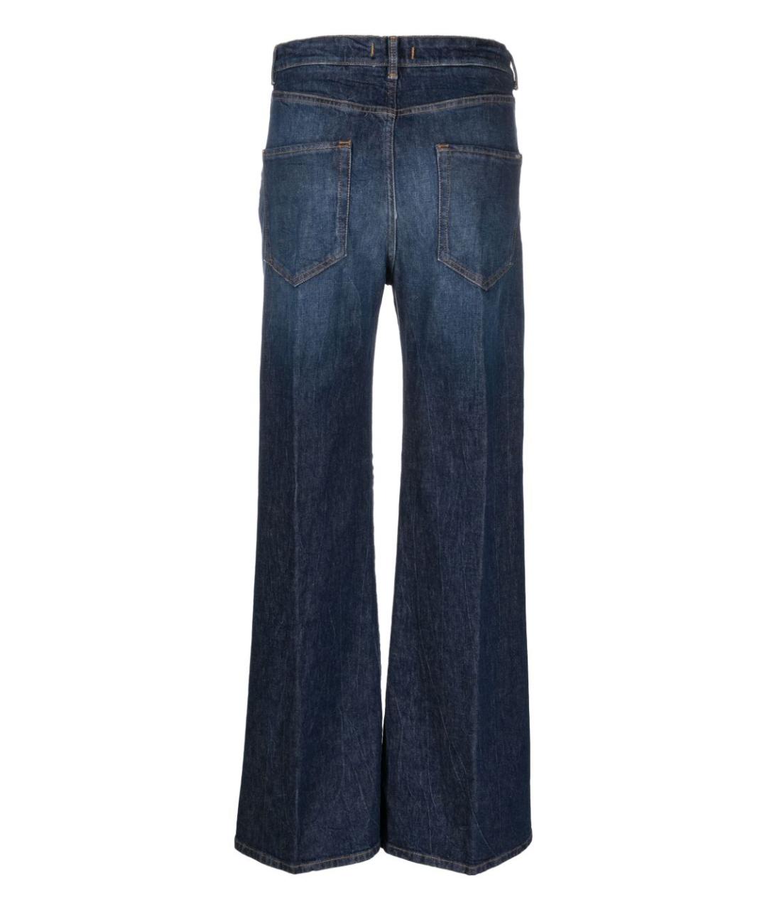 SEVENTY Синие хлопковые прямые джинсы, фото 2