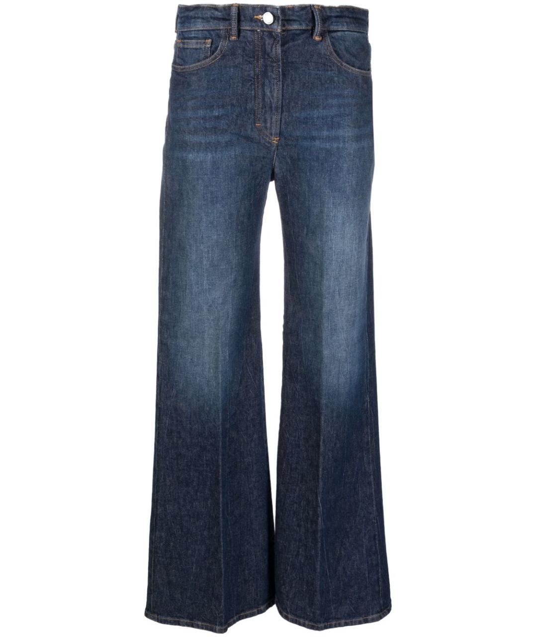 SEVENTY Синие хлопковые прямые джинсы, фото 1