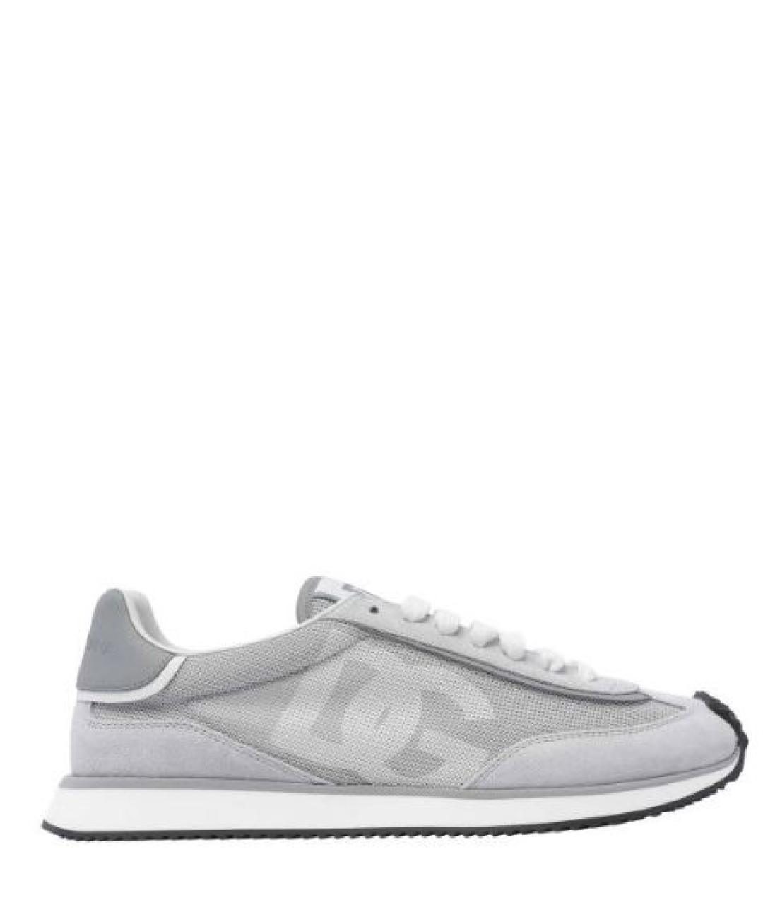 DOLCE&GABBANA Серые низкие кроссовки / кеды, фото 1