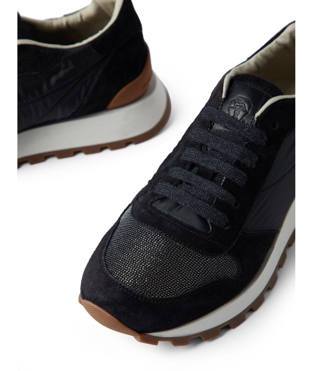 BRUNELLO CUCINELLI Черные кроссовки, фото 4