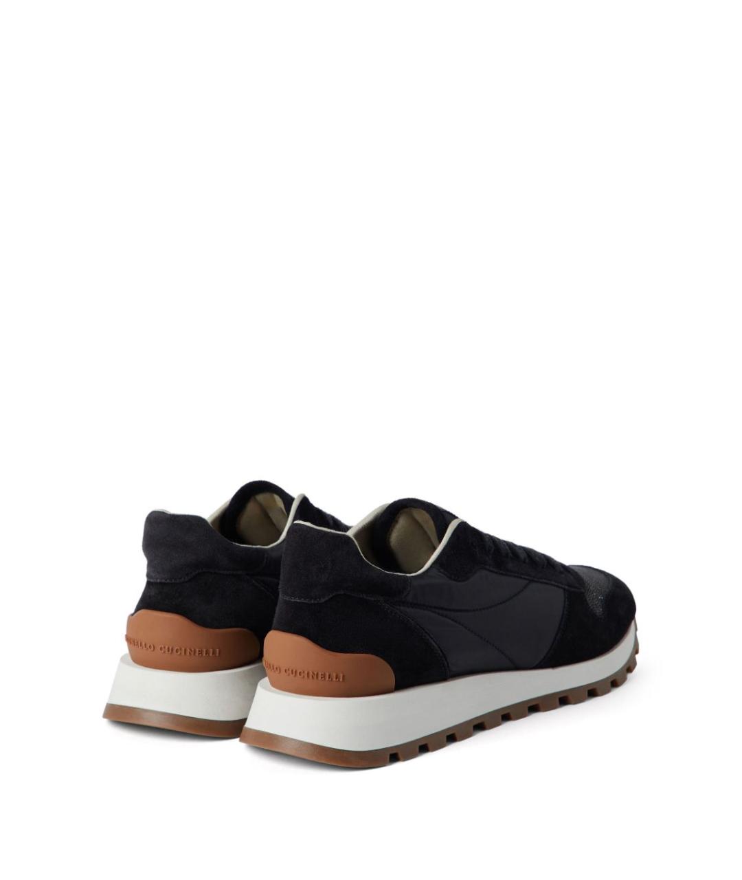 BRUNELLO CUCINELLI Черные кроссовки, фото 5